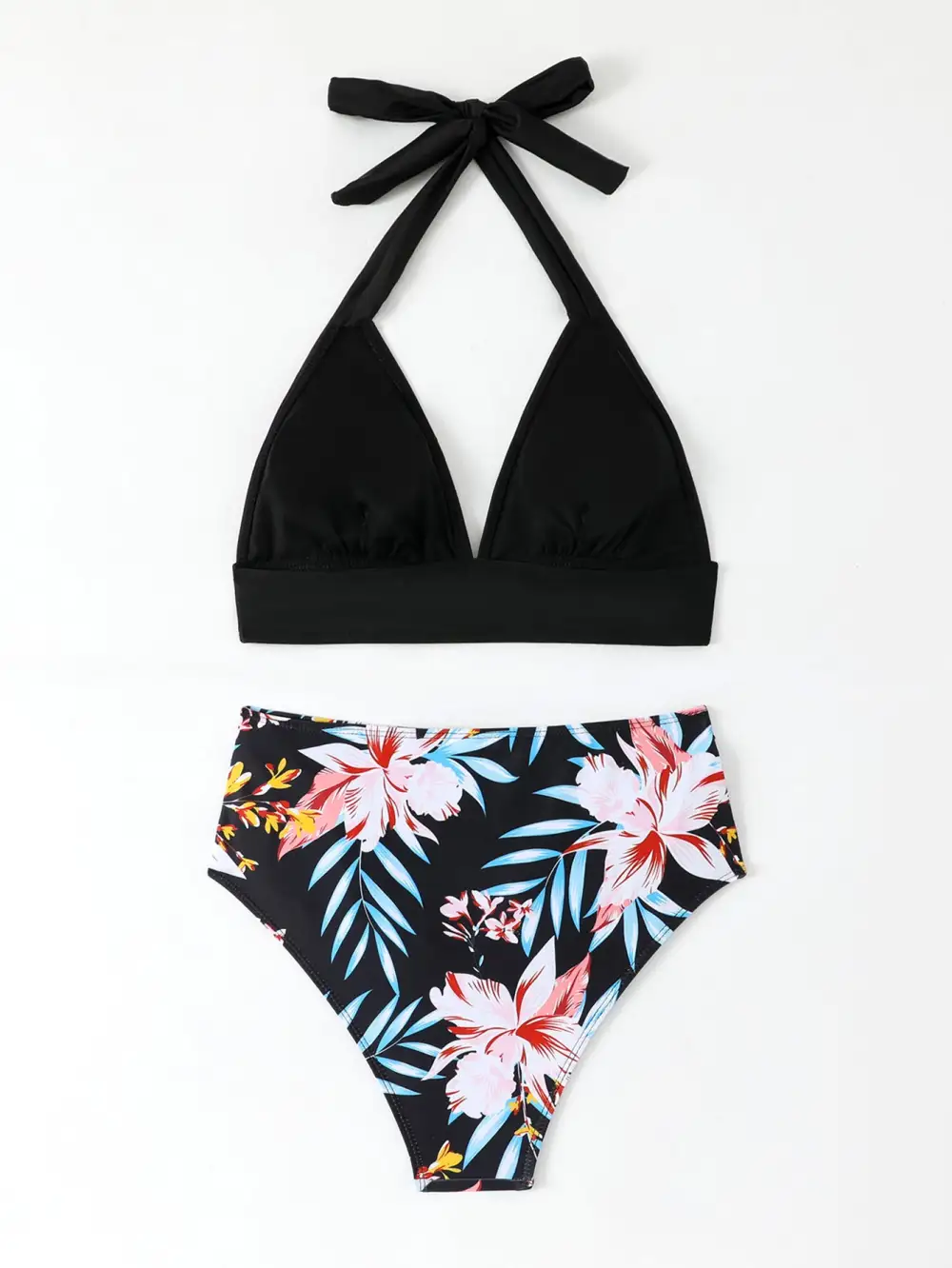Casual Tie Strap Bikini Set For Beach Days