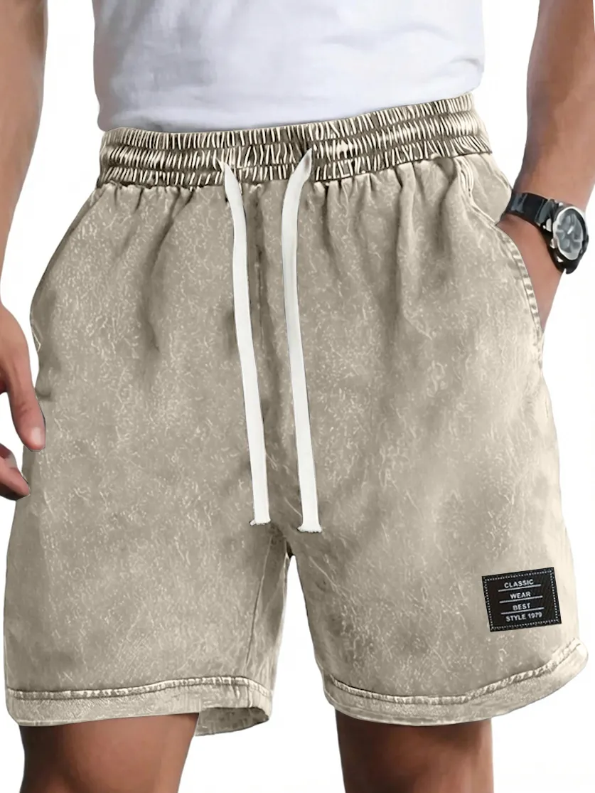 Garment Washed Pocket Shorts