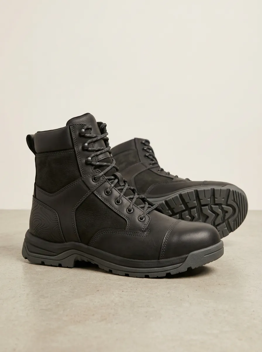 Men's Tactical Topographic Pattern Work Boots