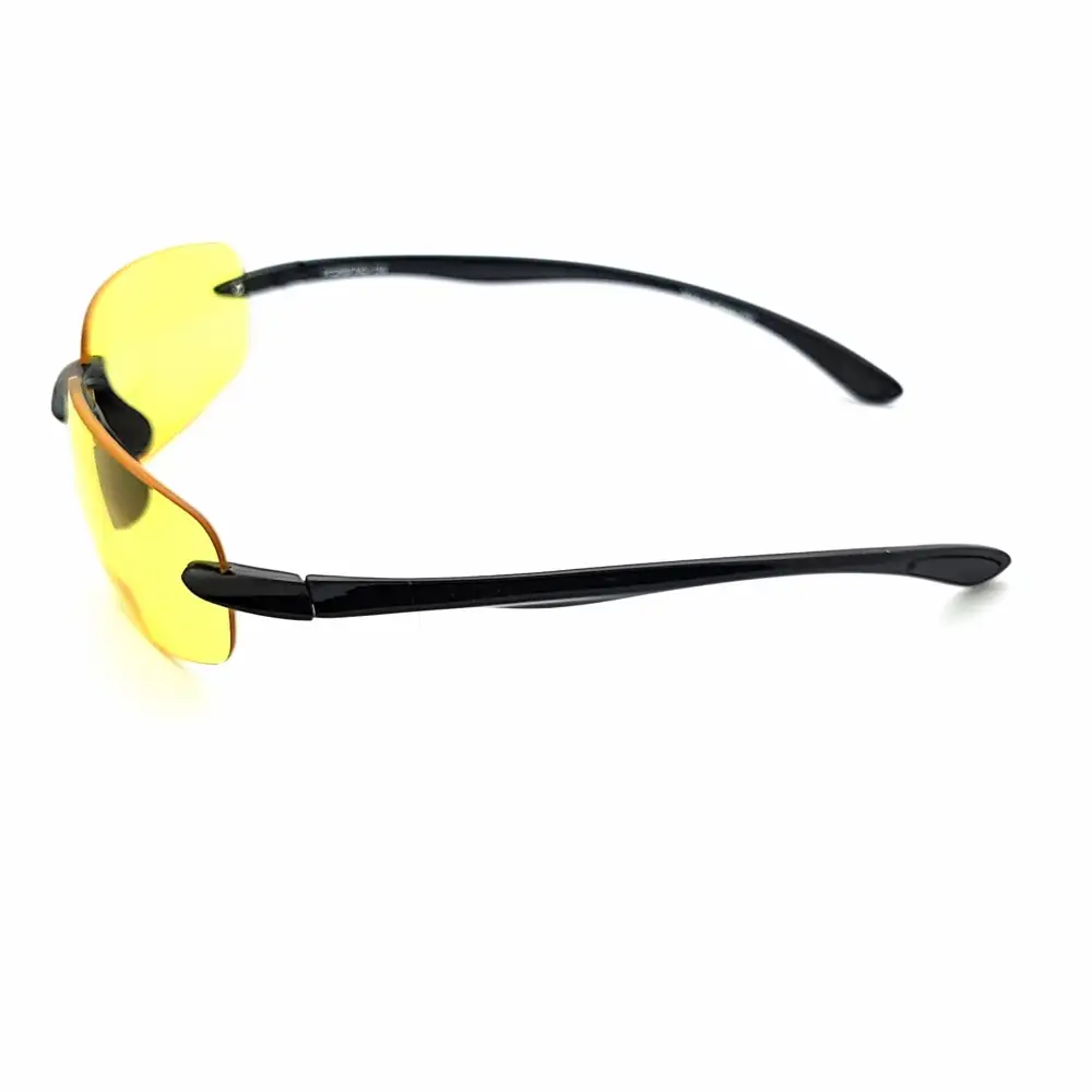 Rimless Bifocal Yellow-Tint Reading Glasses