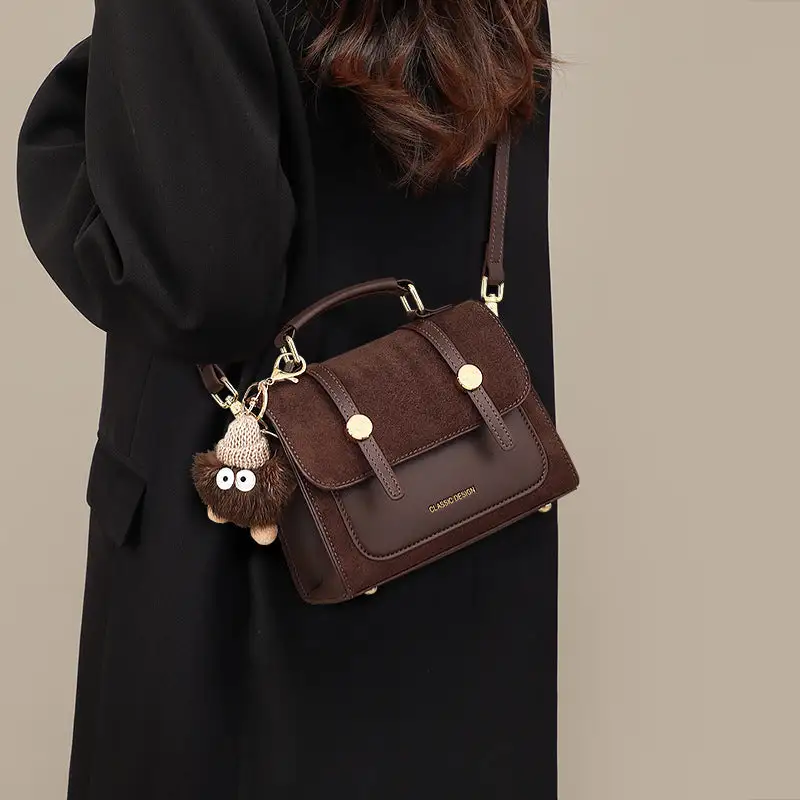 Zip Compact Square Crossbody Bag
