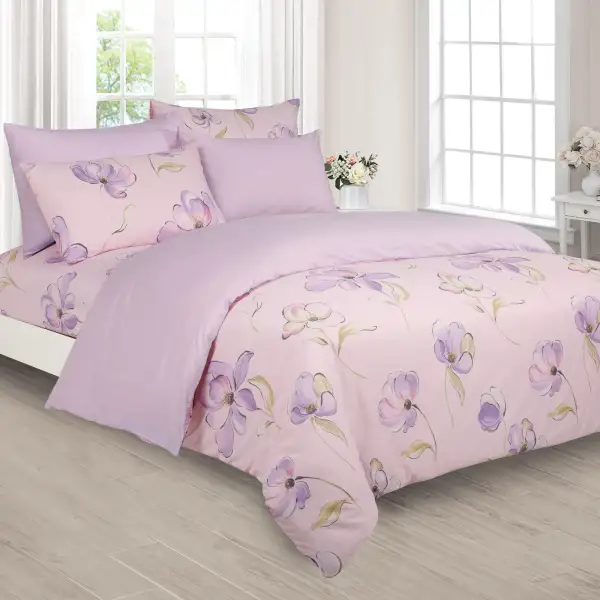 Cotton Printed Fitted Sheet Set