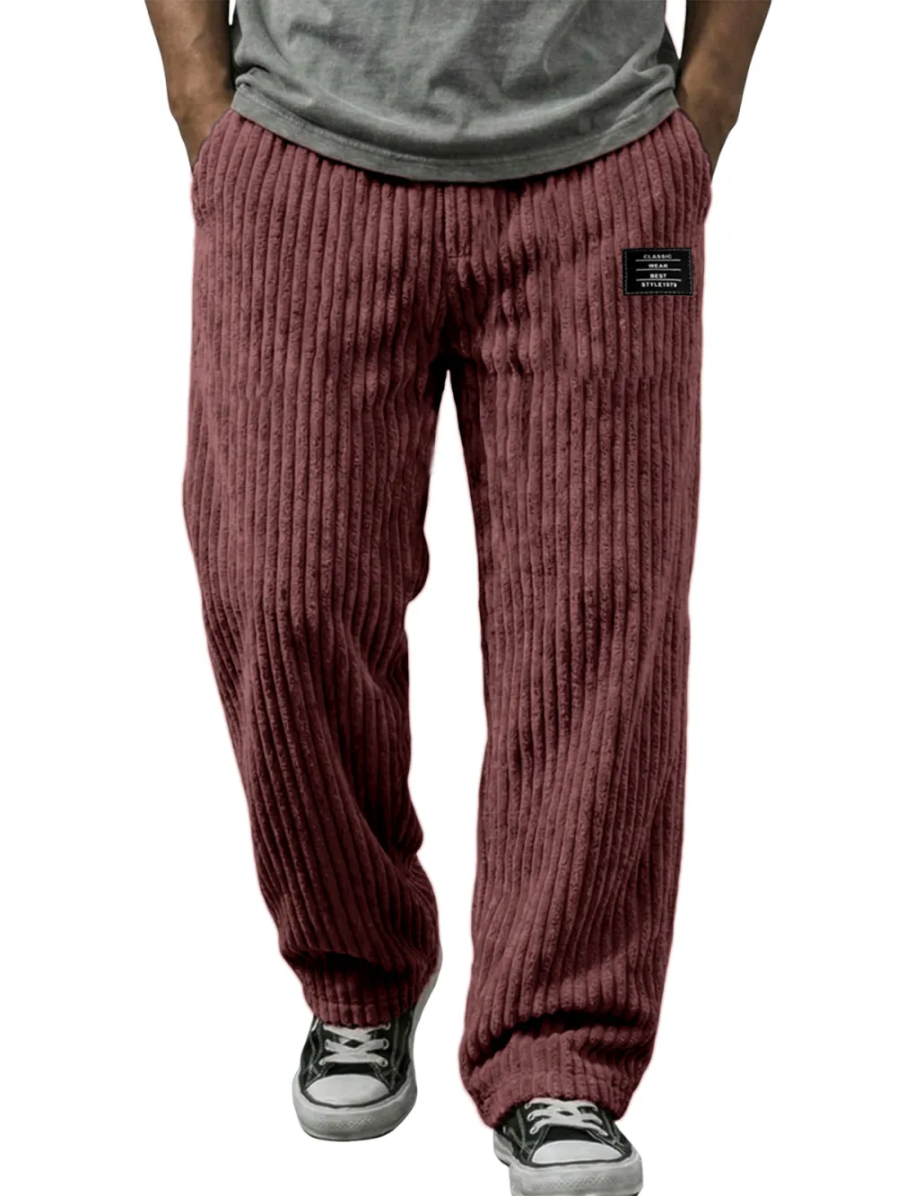 Soft Touch Corduroy Striped Trousers