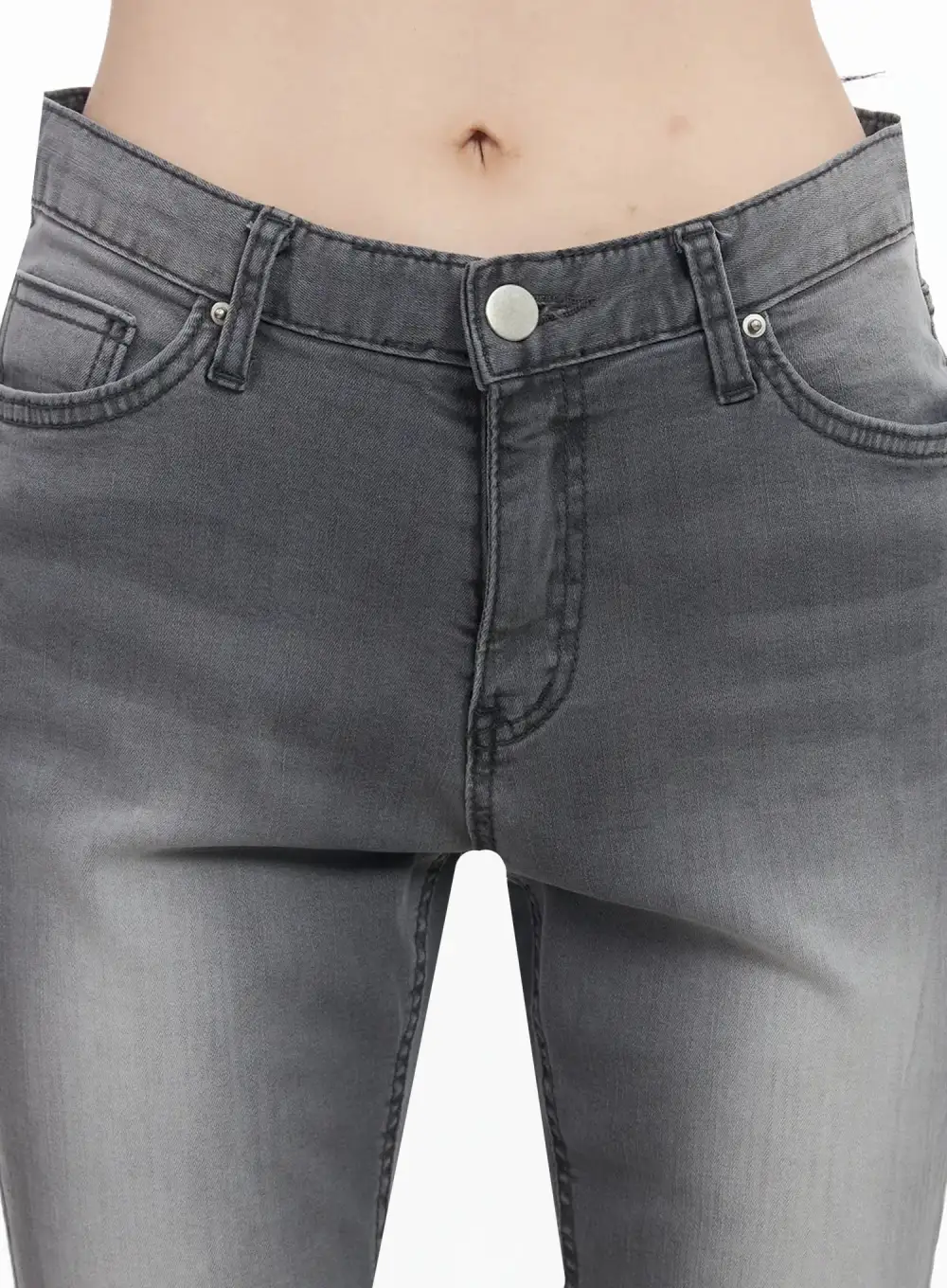 Pocketed Slim Fit Bootcut Jeans