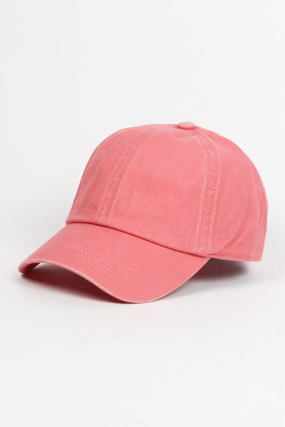 Six Panel Washed Denim Baseball Cap