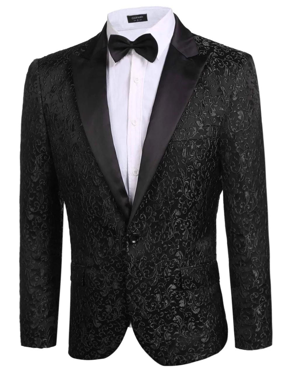 Linen Blend Floral Blazer Jacket