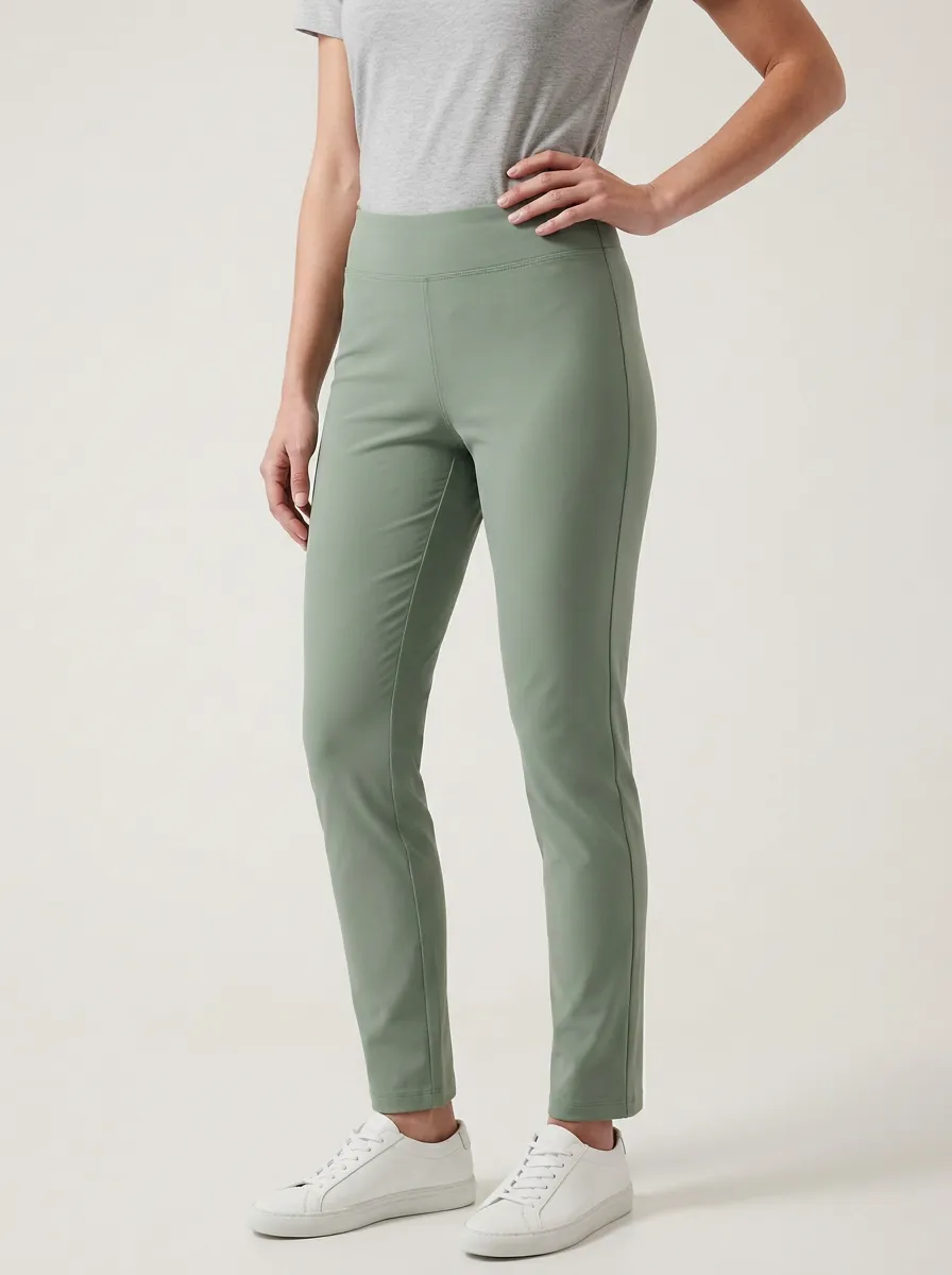 Daily High-Stretch Mid-Rise Stretch Pants