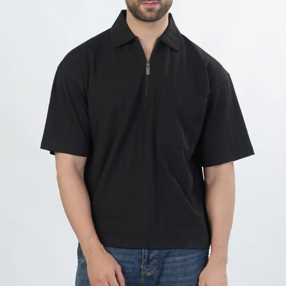 Men's Clean Relaxed Polo Collar T-Shirt
