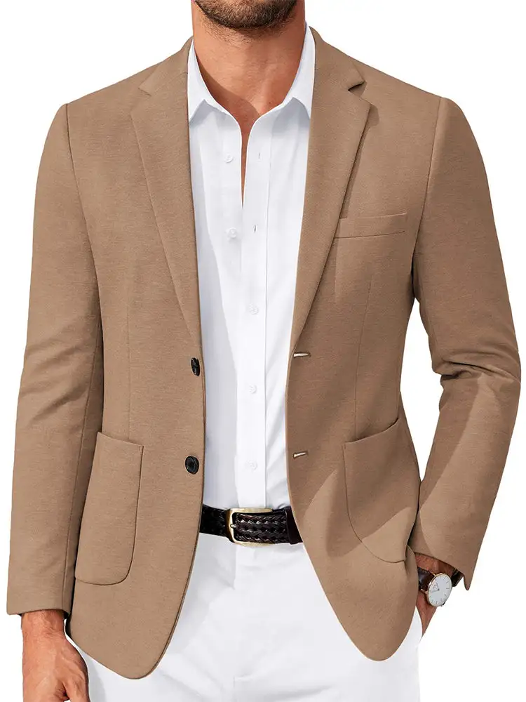 Soft Touch Business Casual Two Buttons Suit Jacket Blazer Coat
