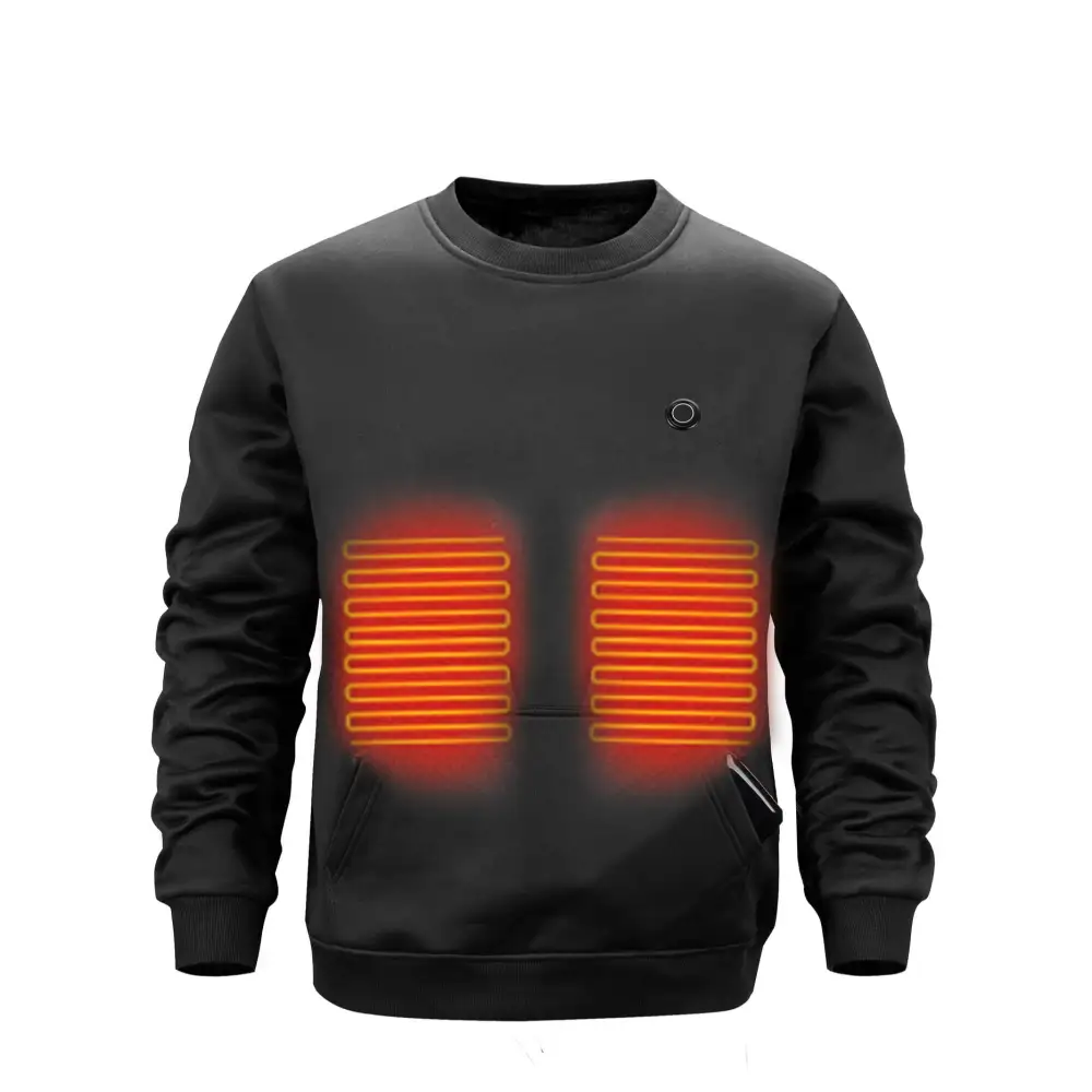 Textured Men's Round-Neck Sweatshirt