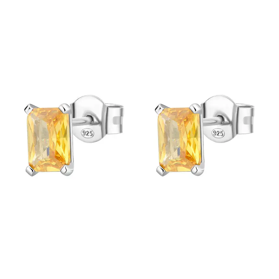 Square Cubic Zirconia Earring
