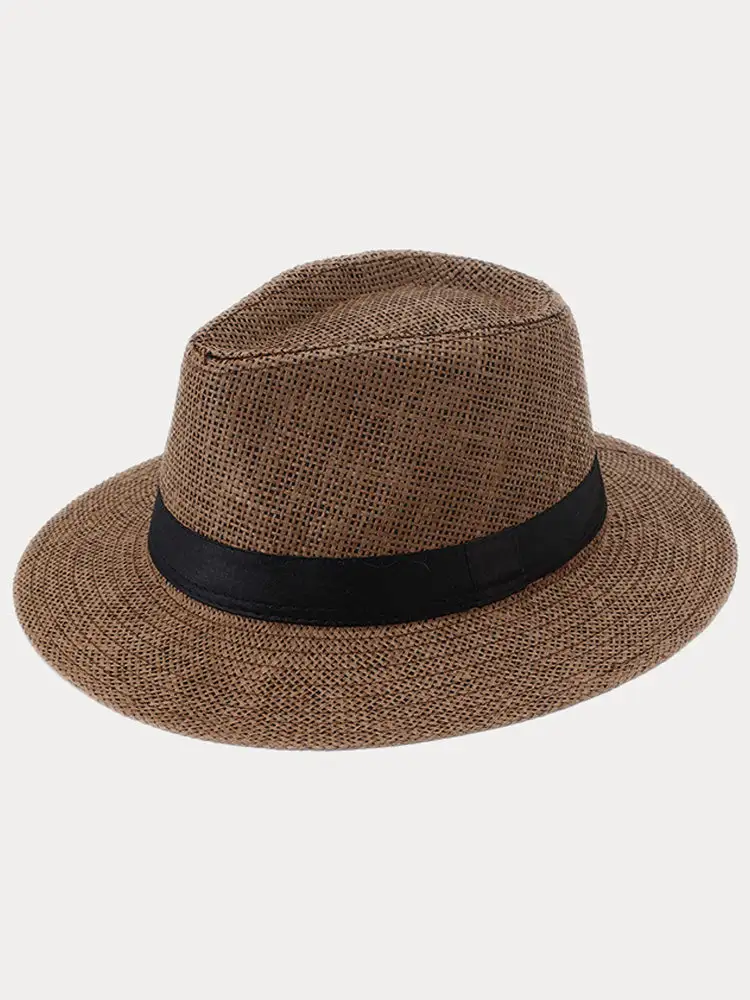 Unisex Structured Panama Straw Hat