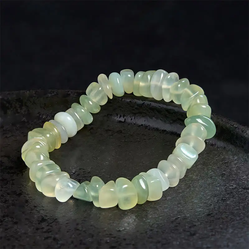 Natural Peridot Irregular Blocks Bracelet