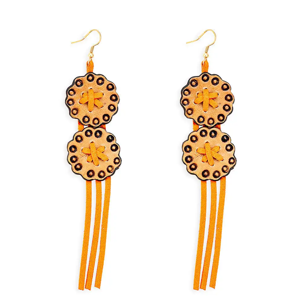 Ornate Textured Artful Statement Earrings
