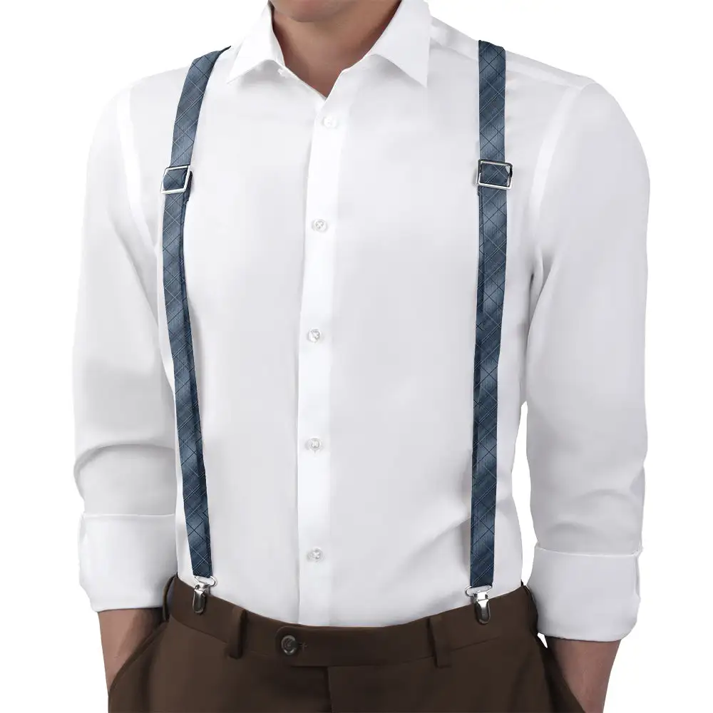 O'Malley Plaid Pattern Suspenders