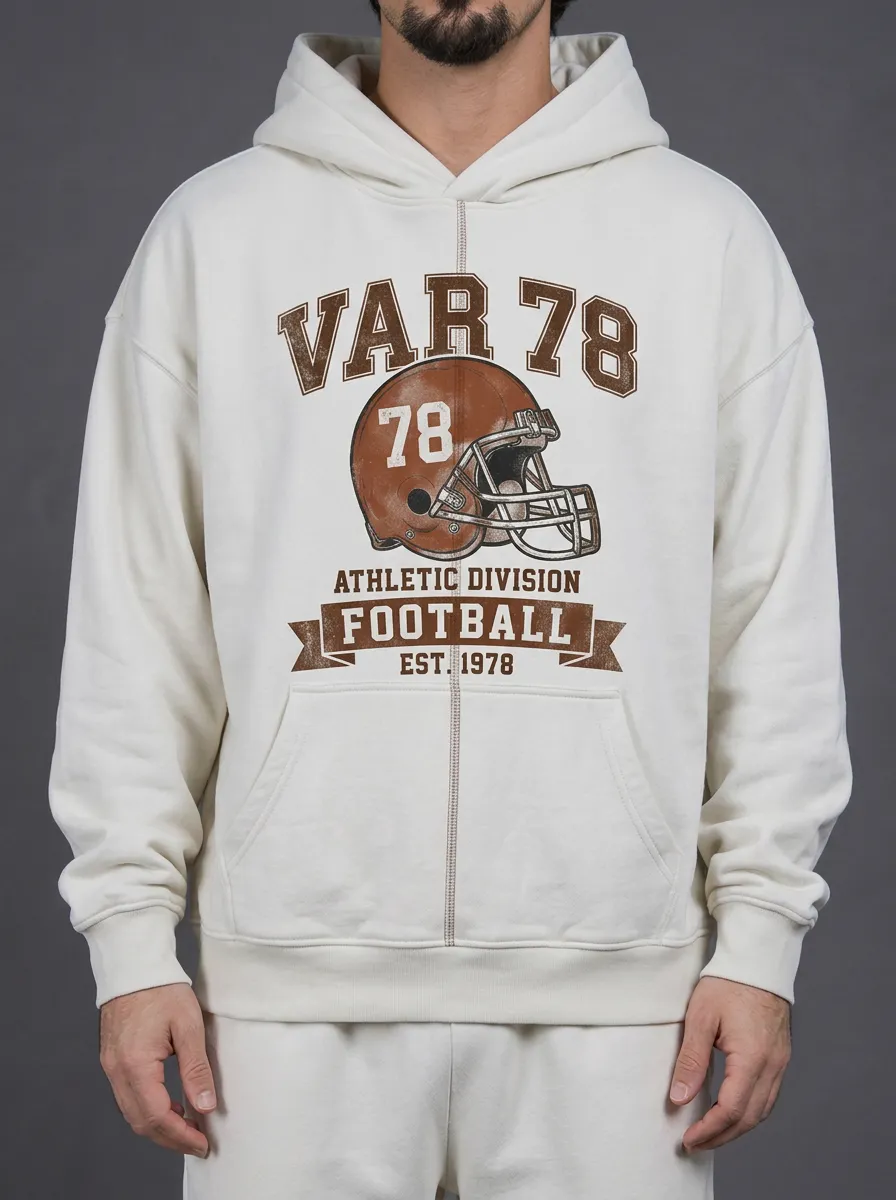 Men's American Football Lover VAR 78 Helmet Printed Hoodie