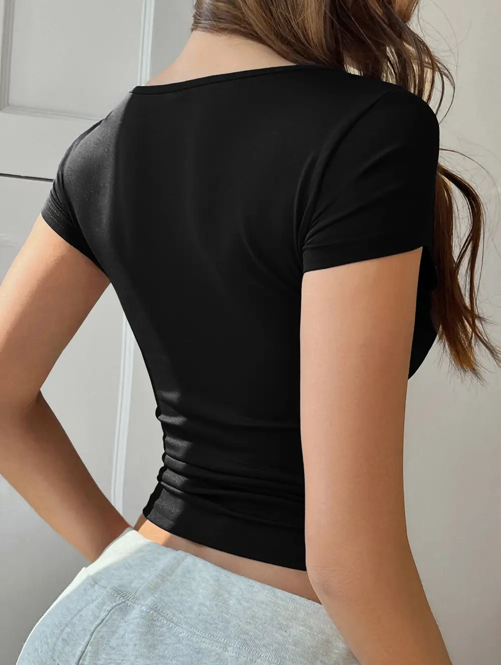 Lace Short Sleeve Vest Top
