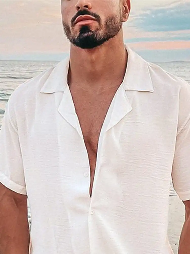 Soft Weave Linen Button Down Shirt
