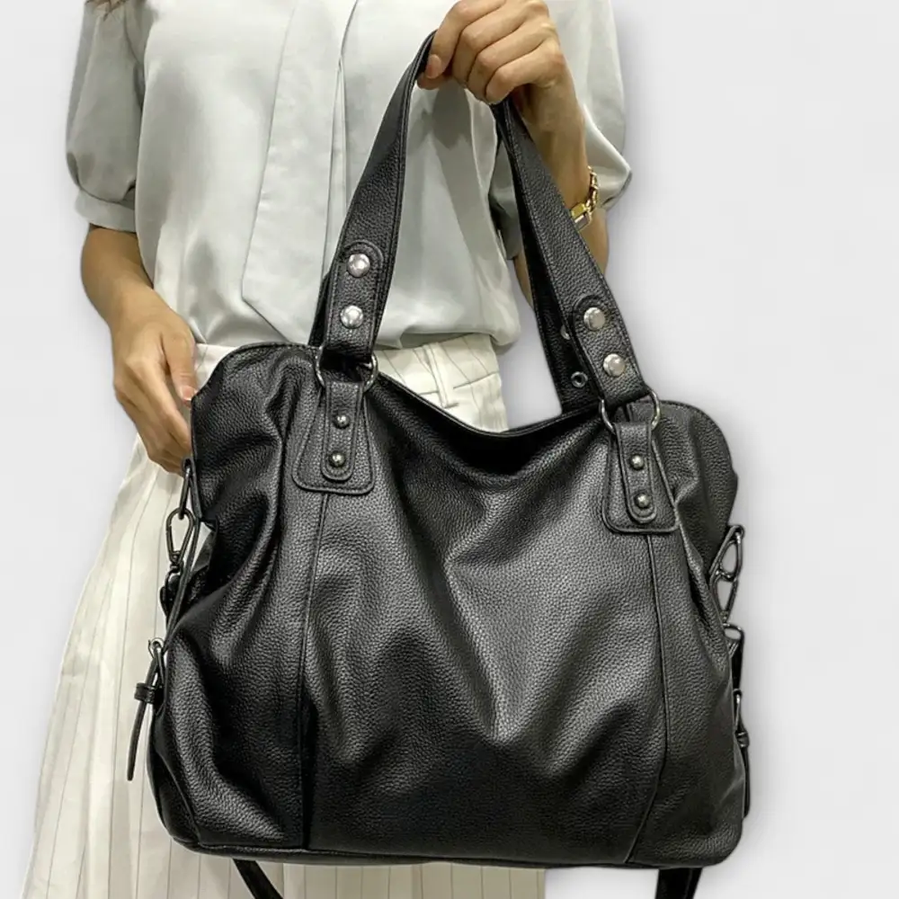Pebbled Leather Shoulder Bag