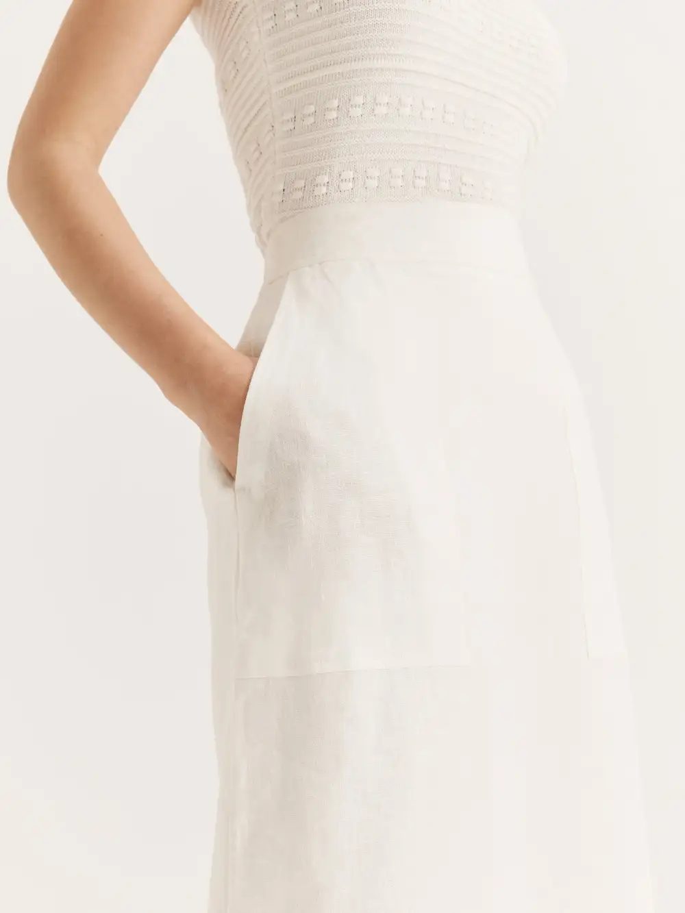 Celine Natural Fabric Skirt