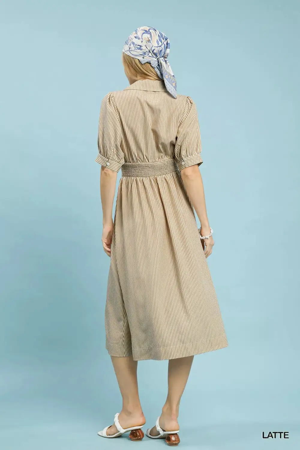 Midi Dress with Front Zipper