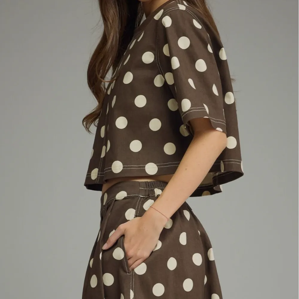 Polka Dot Cropped Top Sets