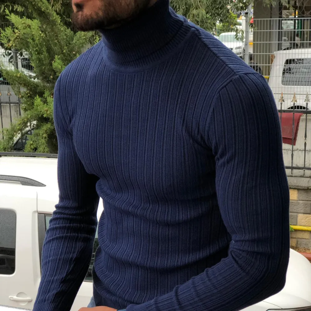 Clean Finish Slim Fit Knit Turtleneck Sweater