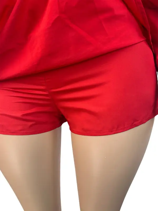 Long Sleeve Zip Up Ruched Drawstring Matching Set