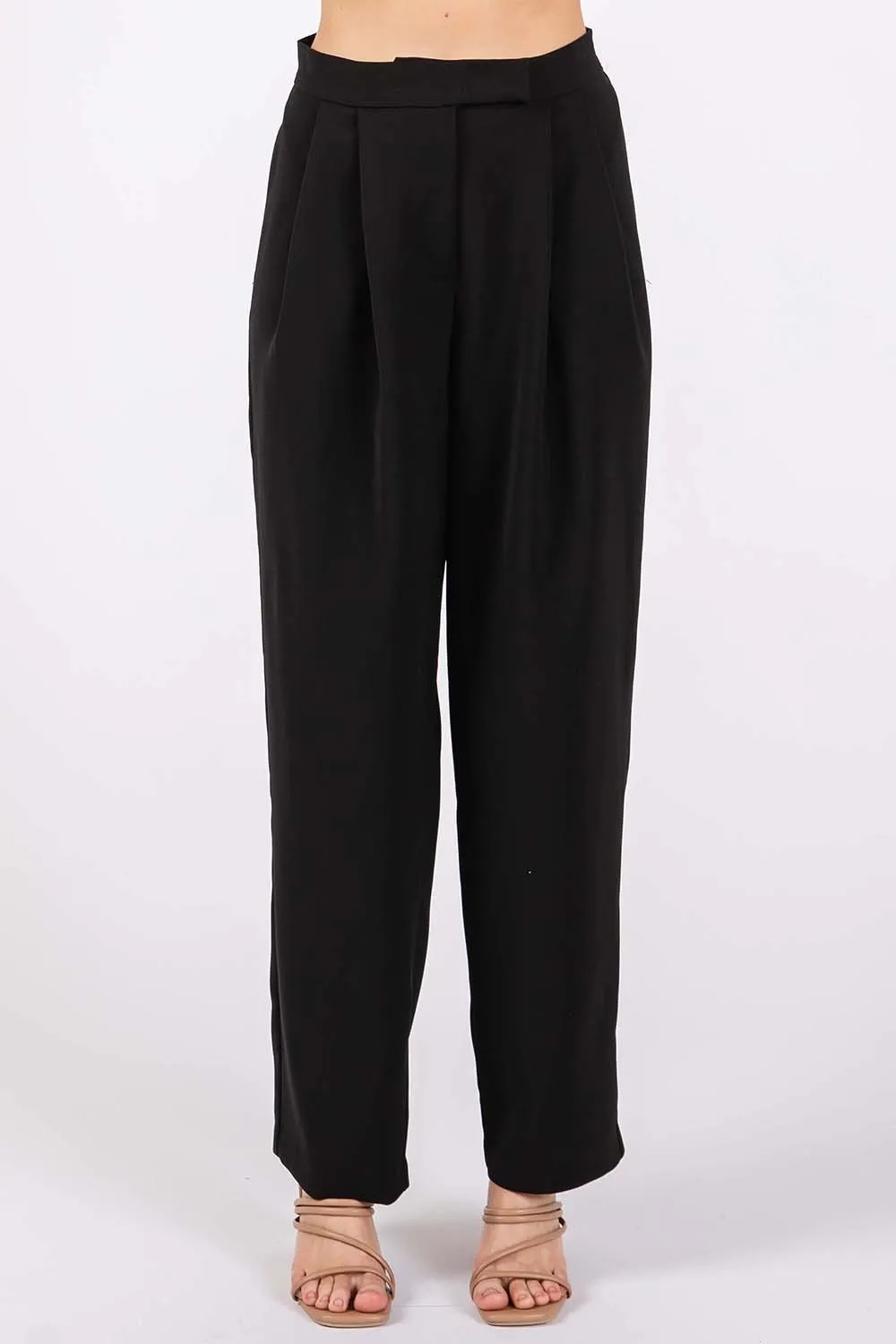 High Waist Pleated Pants