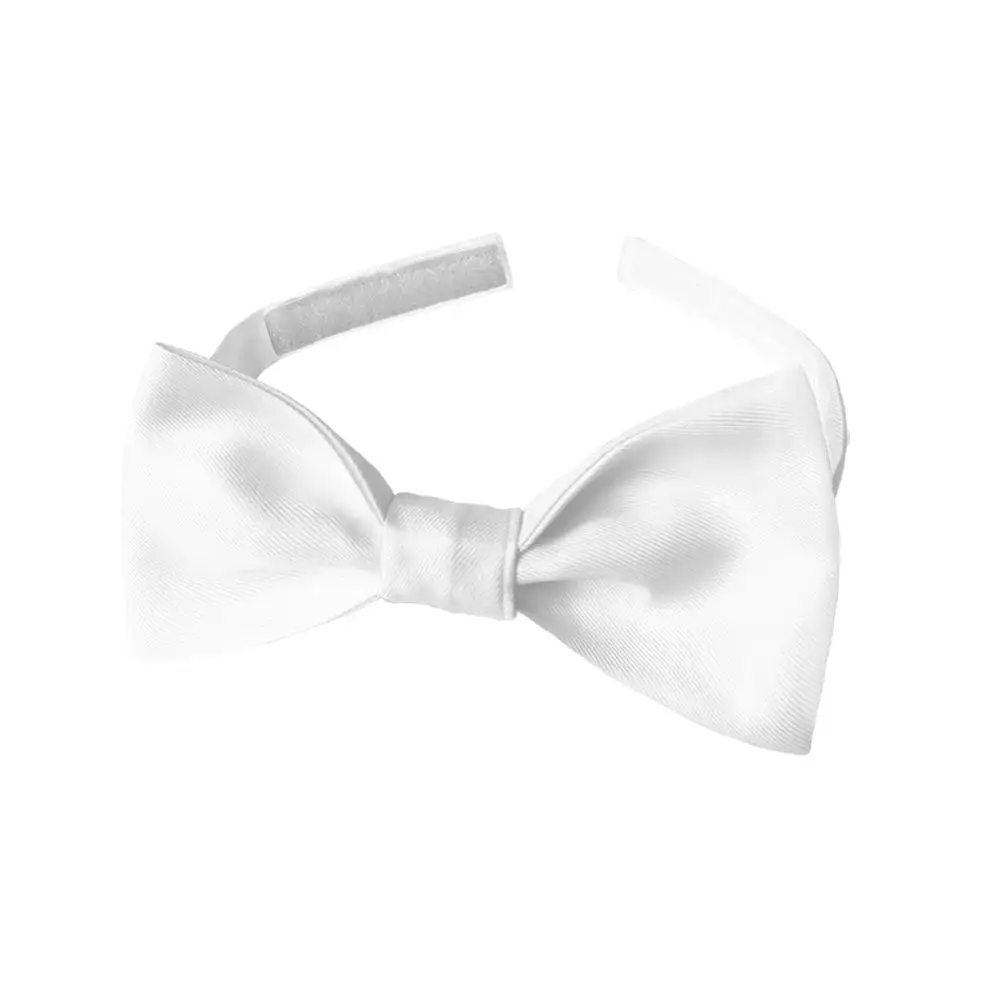 Sleek Solid Motif Bow Tie