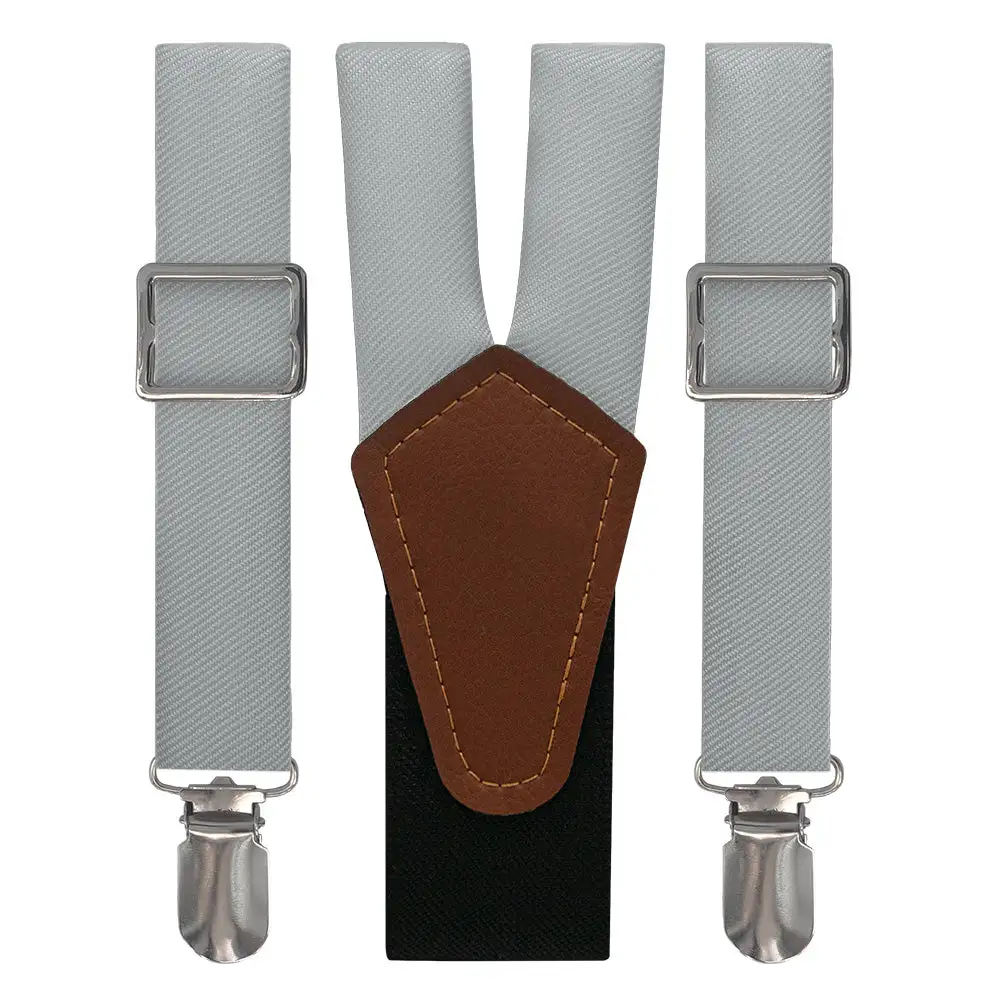 Classic Polished Solid Tone Suspenders