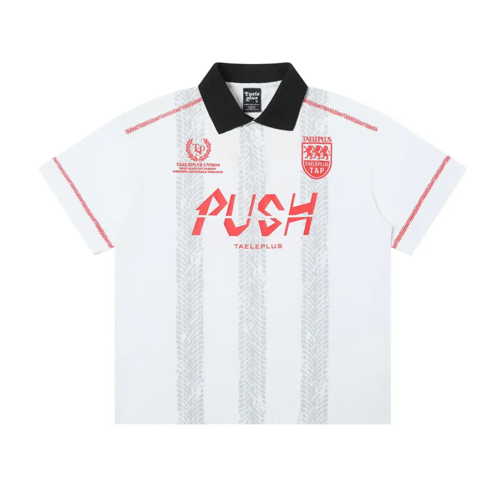 Men's Printed Lapel Sports Shirt