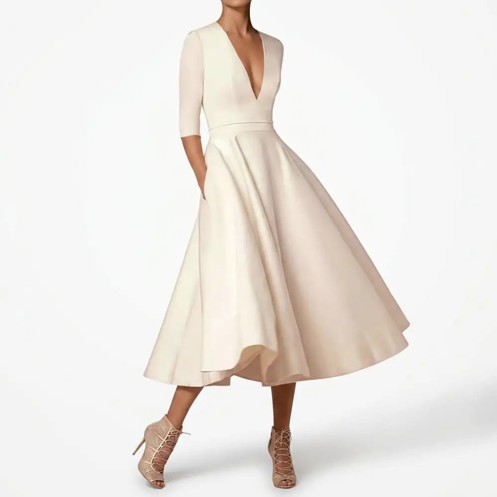 Delicate Refined Women's Midi Dress