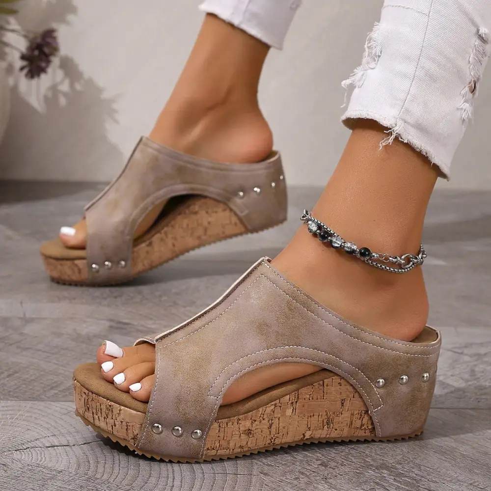 Clean Open-Toe Heeled Sandals
