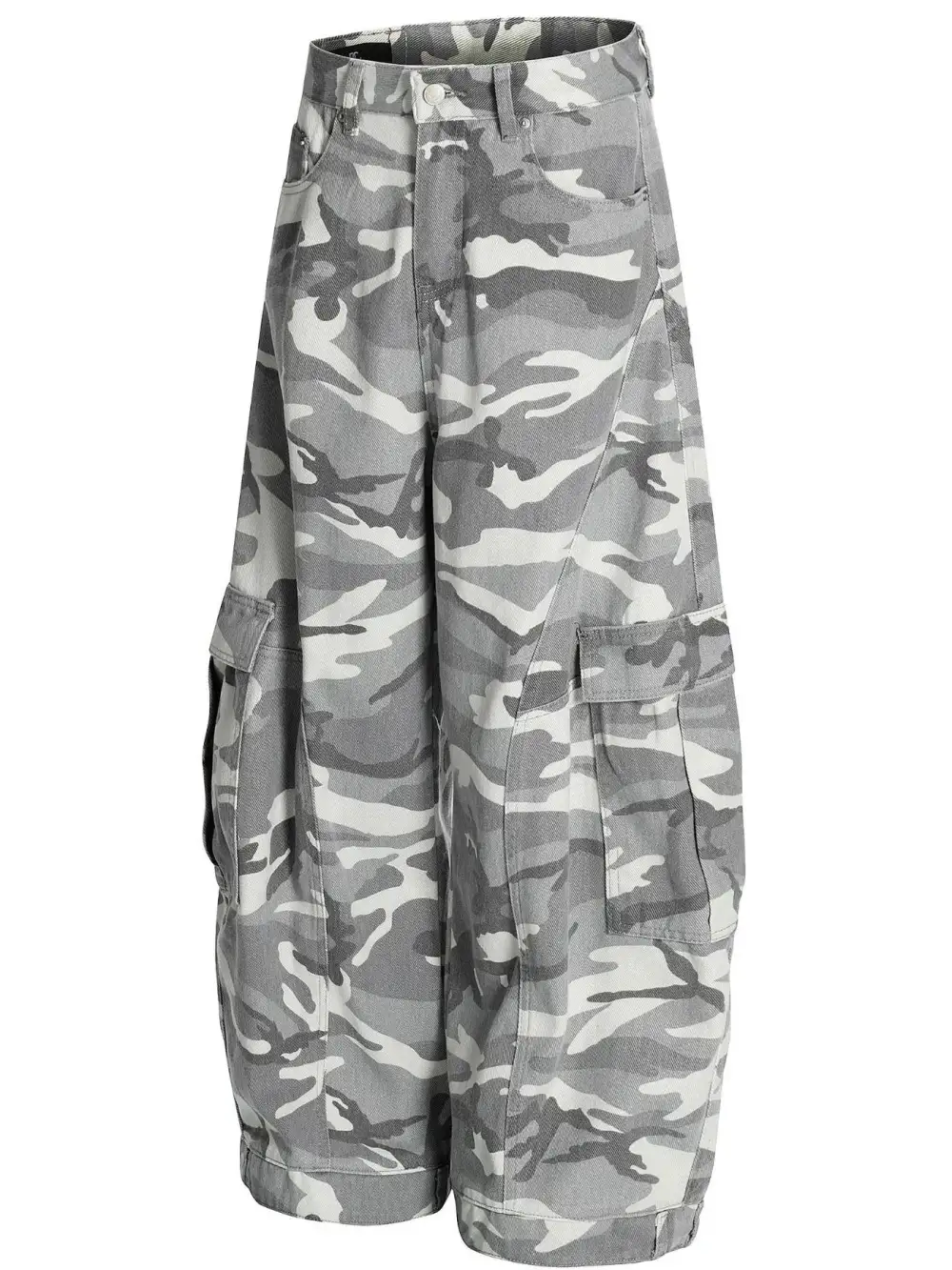 Camo Cargo Wide Leg Jeans