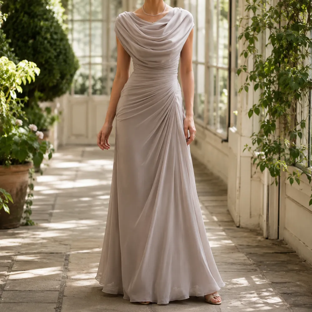 Cowl Neck Maxi Dress