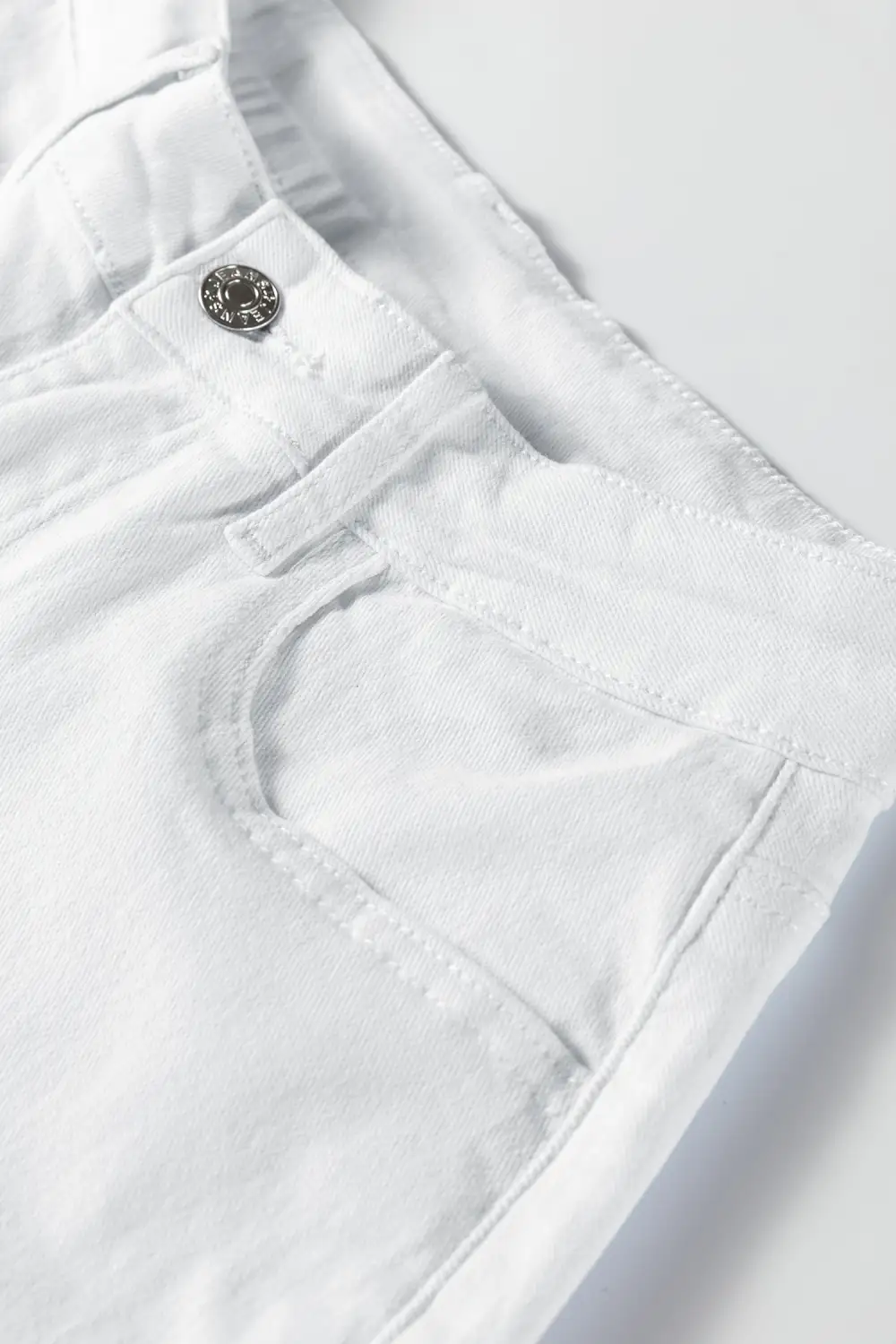 Ruched Polished Denim Jeans