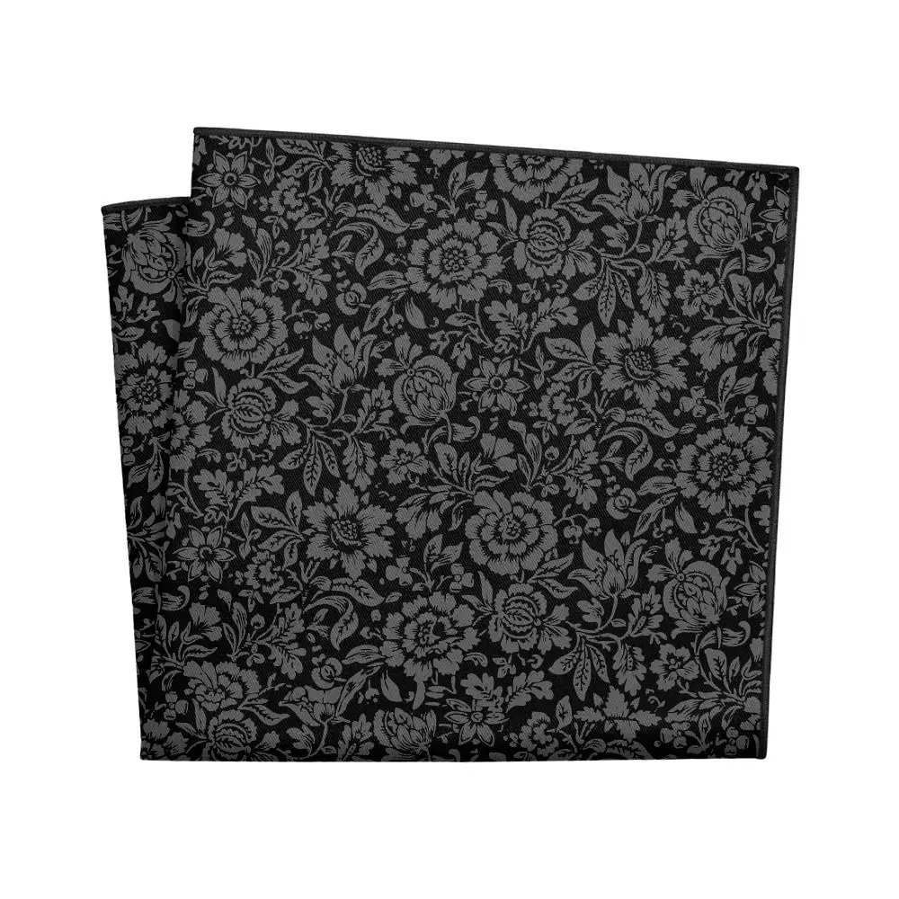 Polished Sleek Floral Pocket Square
