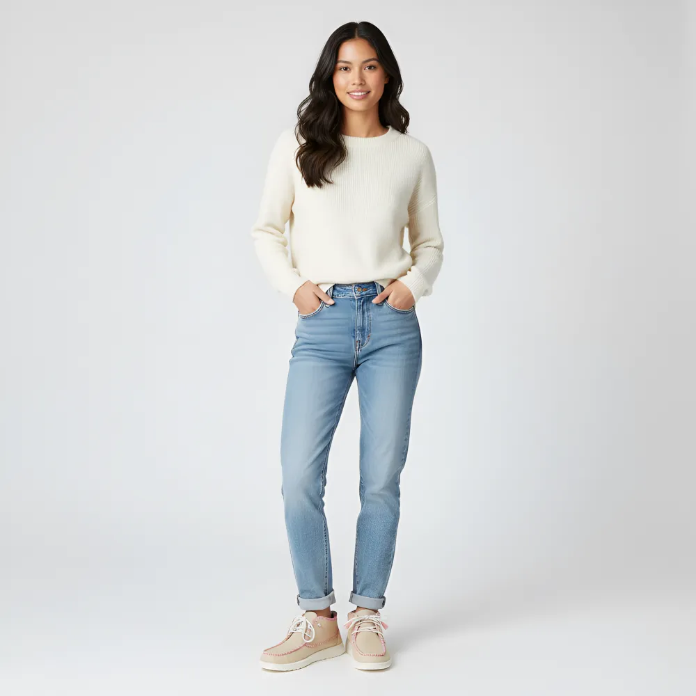 Mid Perf Canvas Casual Chukka Shoes For Women