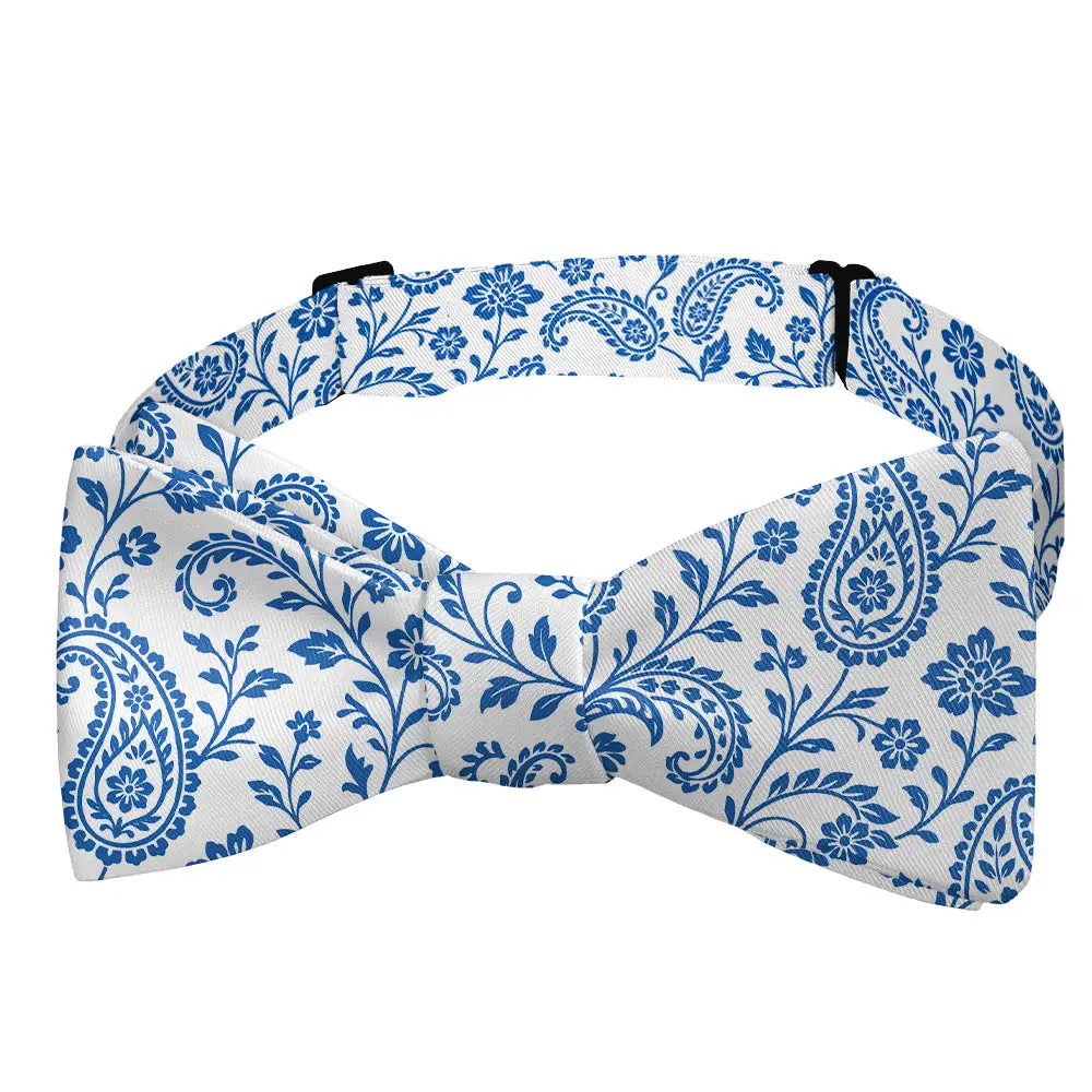 Botanical Paisley Motif Bow Tie