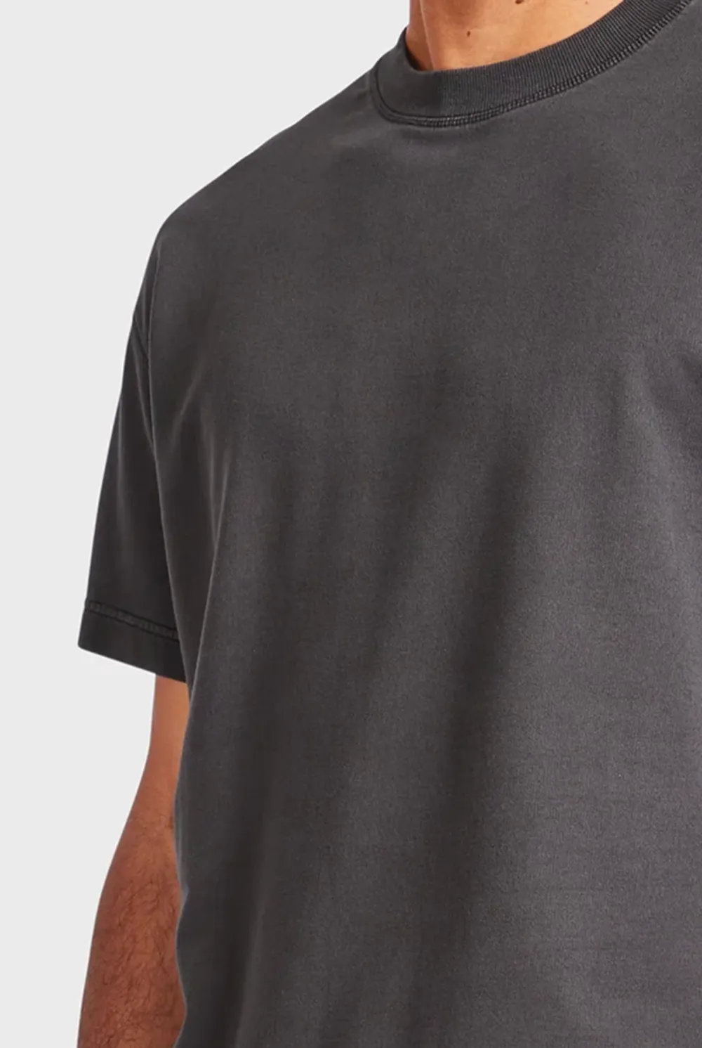 Short Sleeve Crew Neck Plain Tee