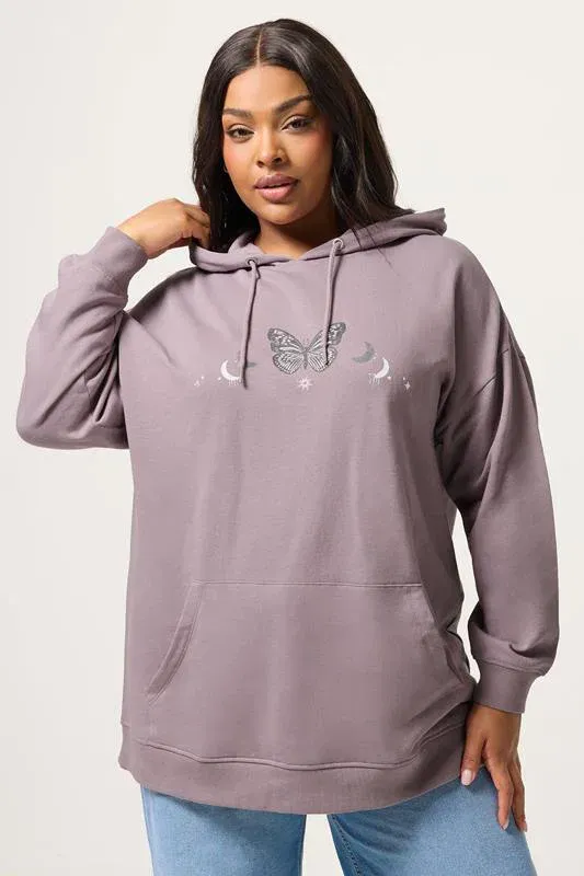 Mauve Purple Celestial Hoodie