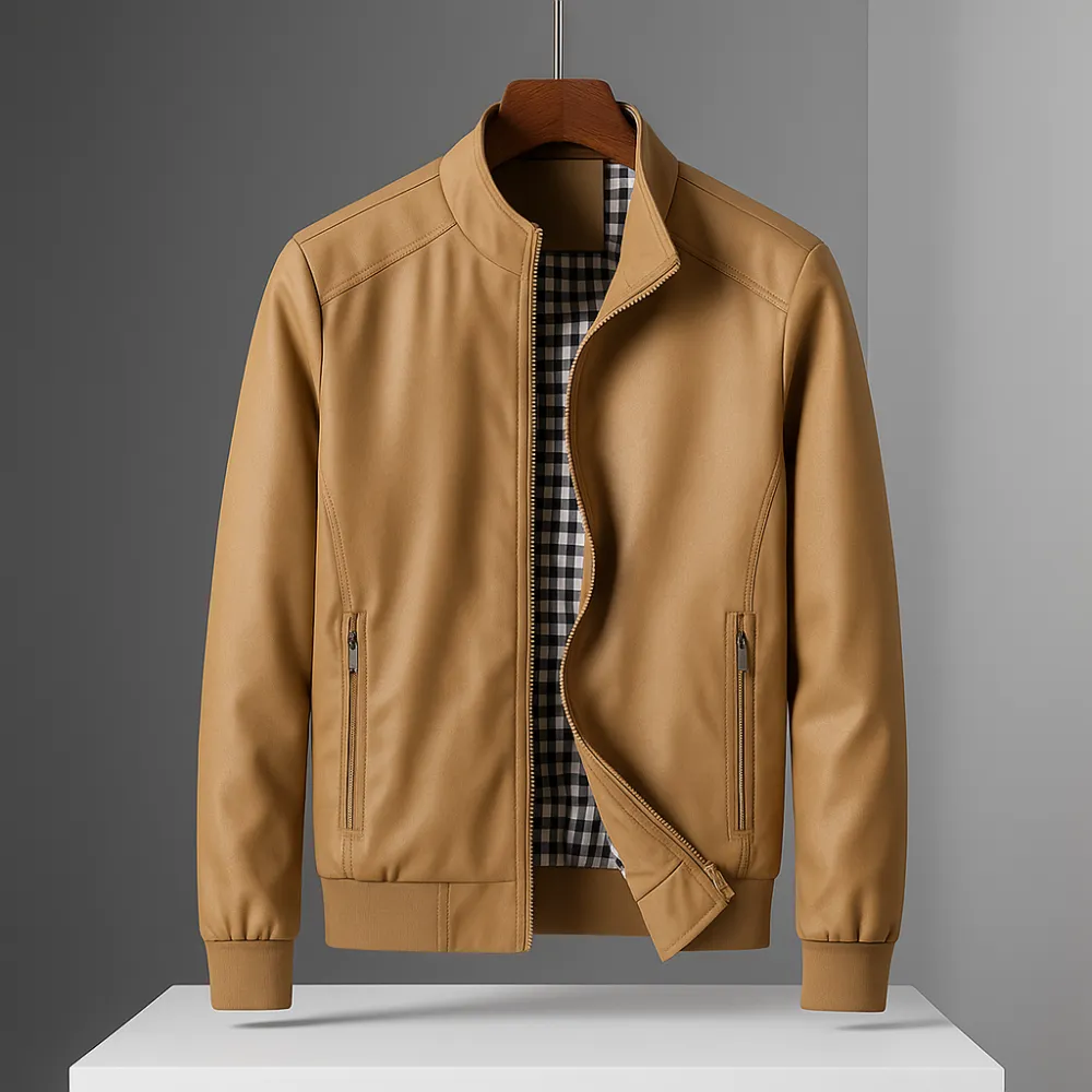 Zip Front Slim Fit Jacket