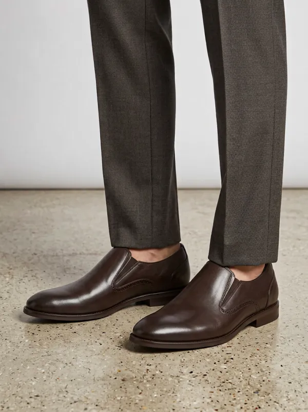 Men's Classic Business Leather Slip-On Dress Shoes