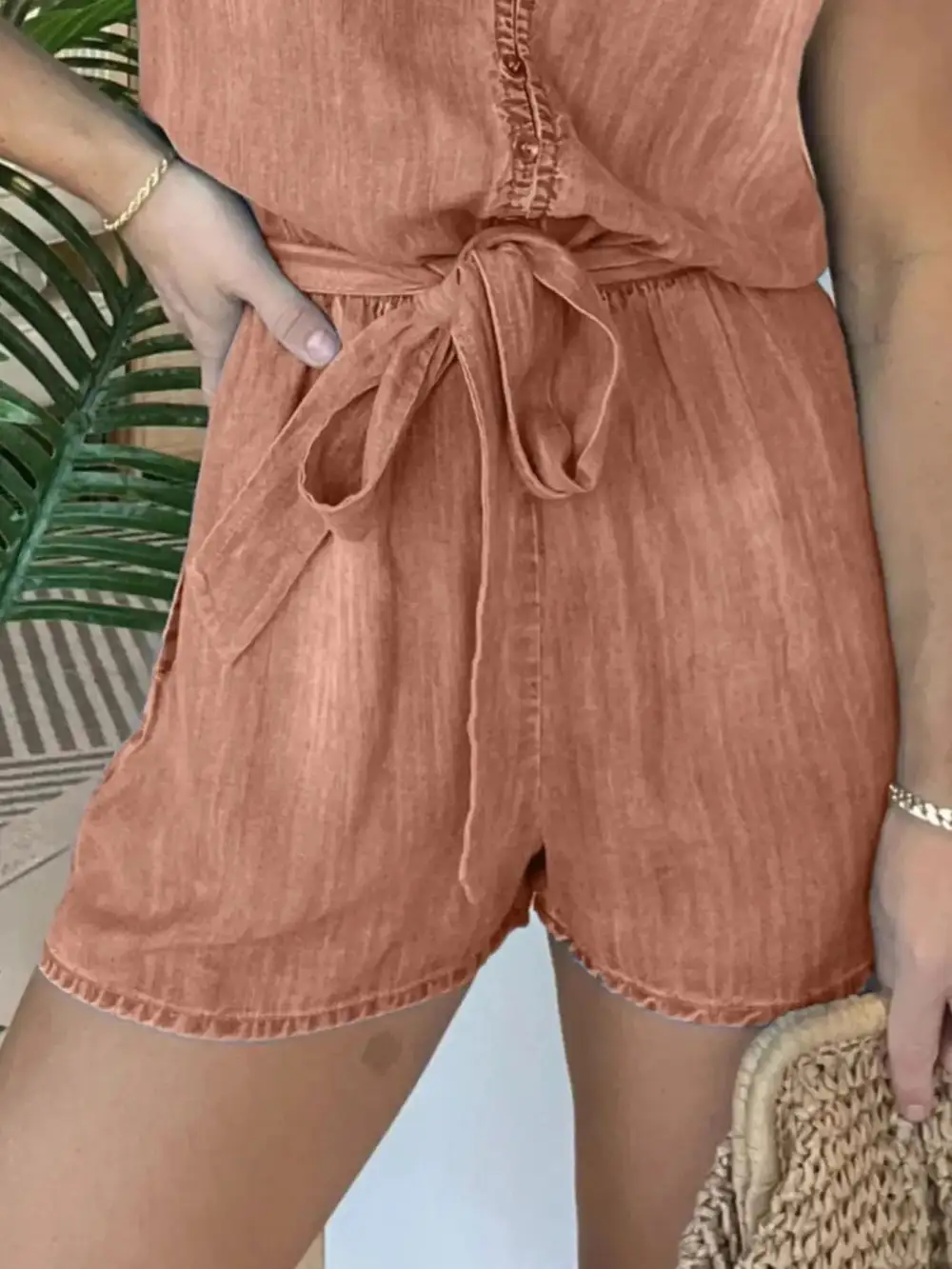 Everyday Denim Jumpsuit Romper