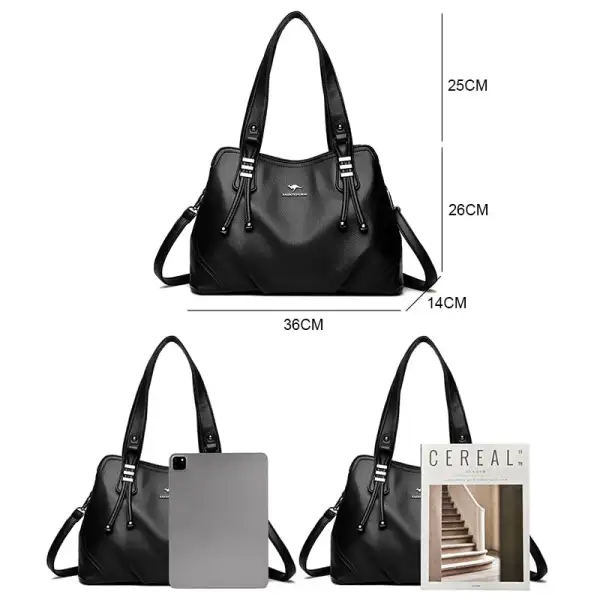 Modern Softness: Minimalist Soft Leather Handbag