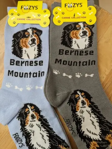 Unisex Mountain Dog Crew Socks