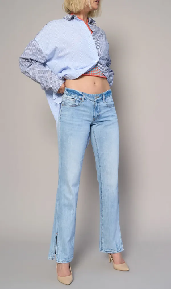 Low Rise Straight Jeans