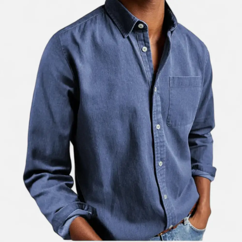 Cotton Denim Casual Shirt