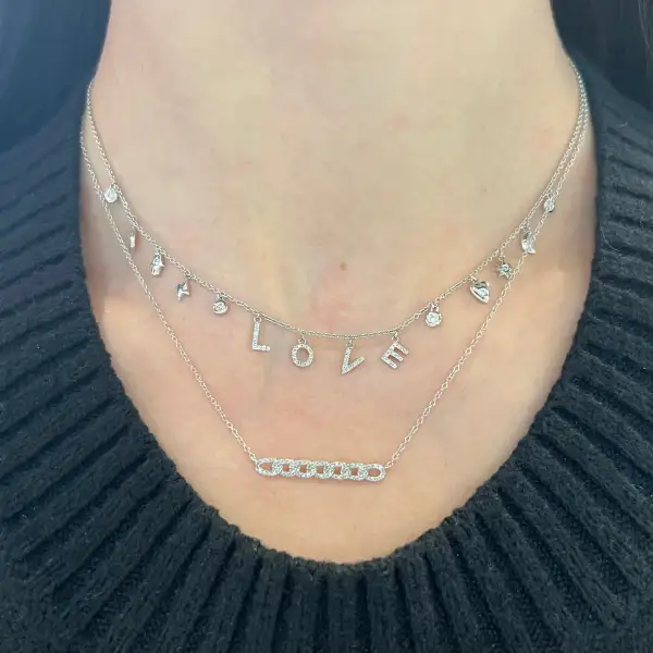 Contemporary Refined Classic Diamond Necklace
